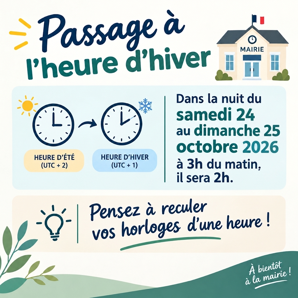 passage heure hiver 2026